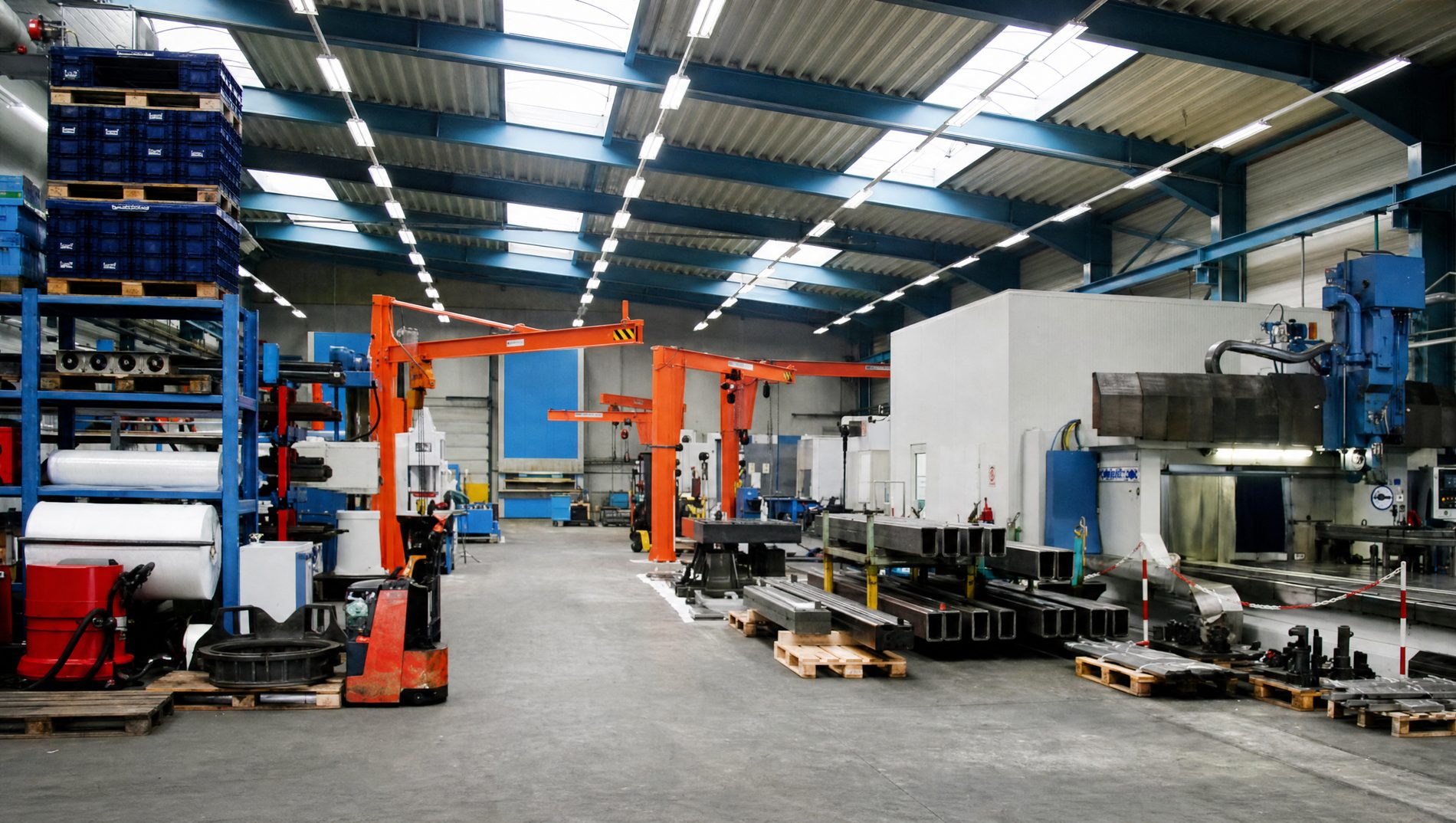 Fertigungshalle der MTM Maschinenbau Chemnitz GmbH